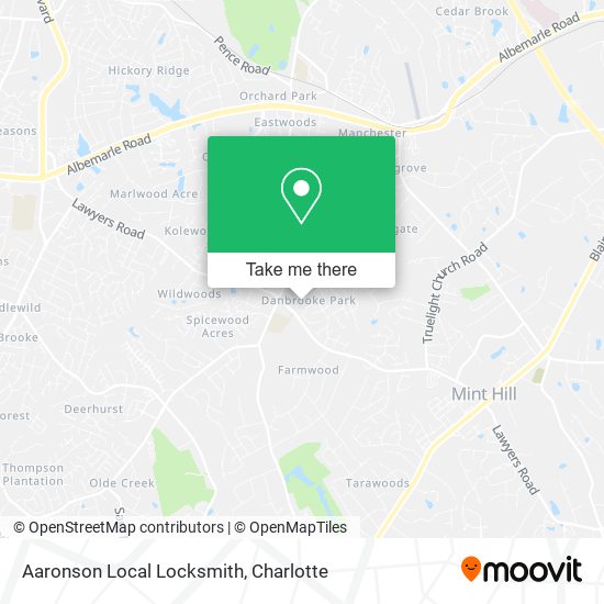 Aaronson Local Locksmith map