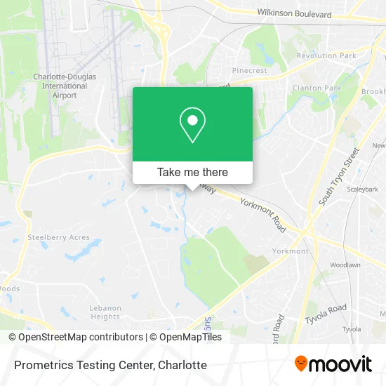 Prometrics Testing Center map