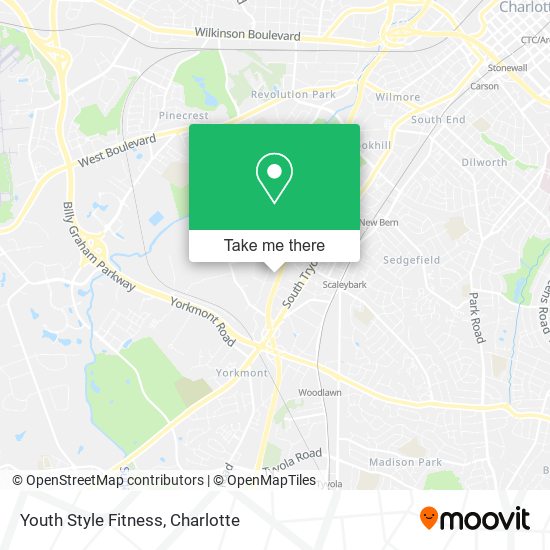 Youth Style Fitness map