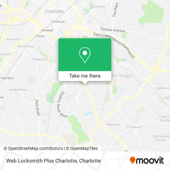 Web Locksmith Plus Charlotte map