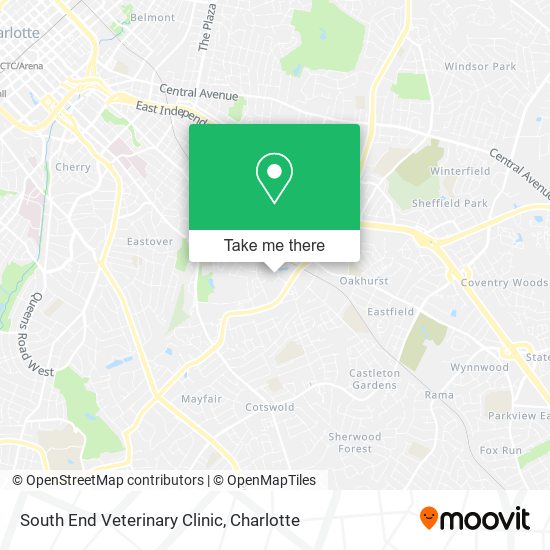 Mapa de South End Veterinary Clinic