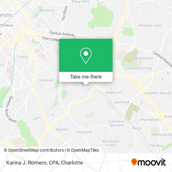 Karina J. Romero, CPA map