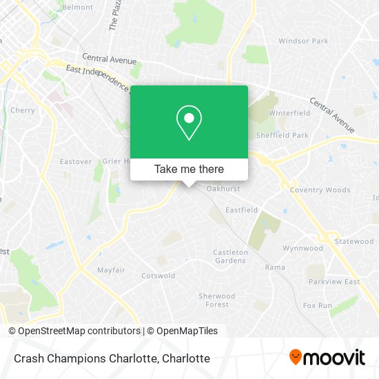 Crash Champions Charlotte map