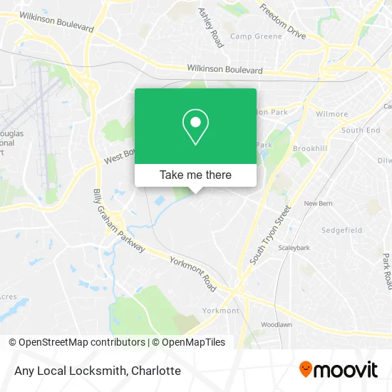 Any Local Locksmith map