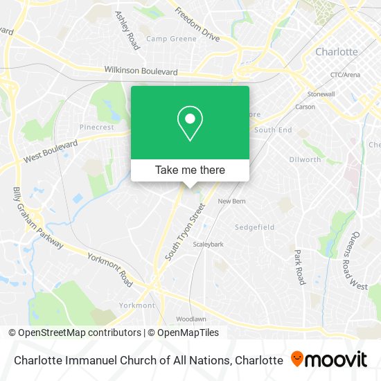 Charlotte Immanuel Church of All Nations map