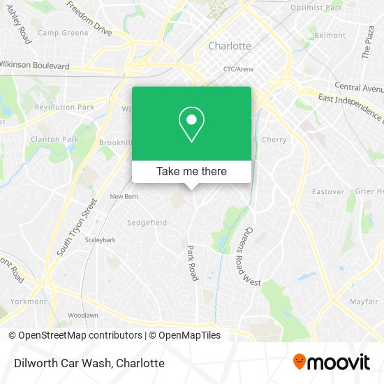 Mapa de Dilworth Car Wash