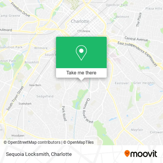 Sequoia Locksmith map