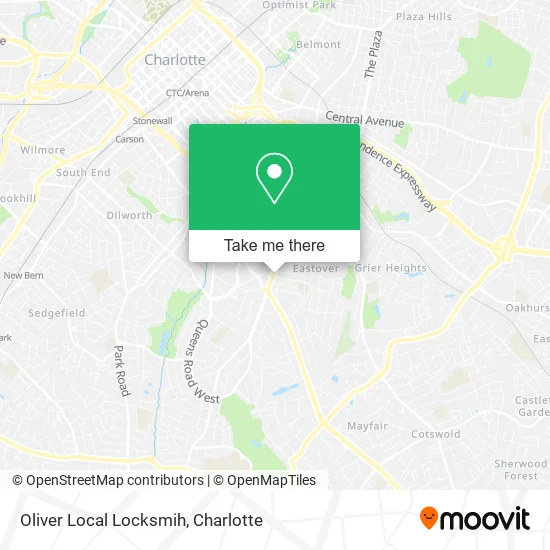 Mapa de Oliver Local Locksmih