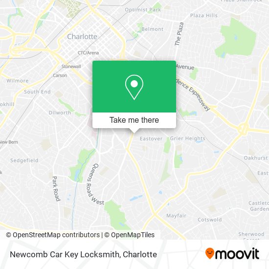 Newcomb Car Key Locksmith map