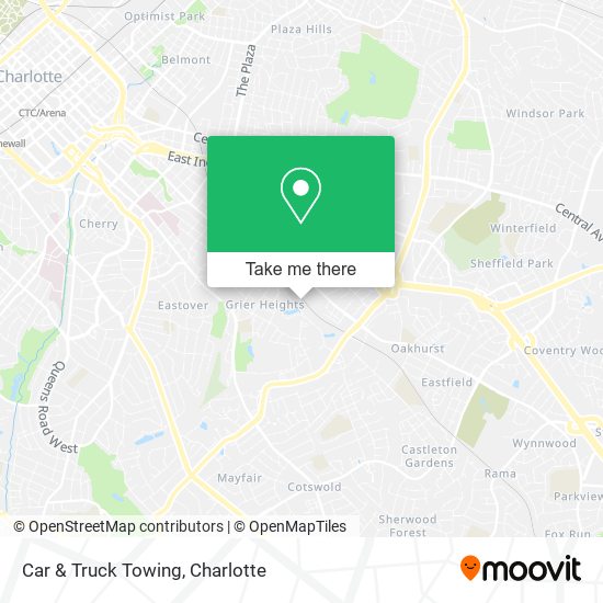 Car & Truck Towing map