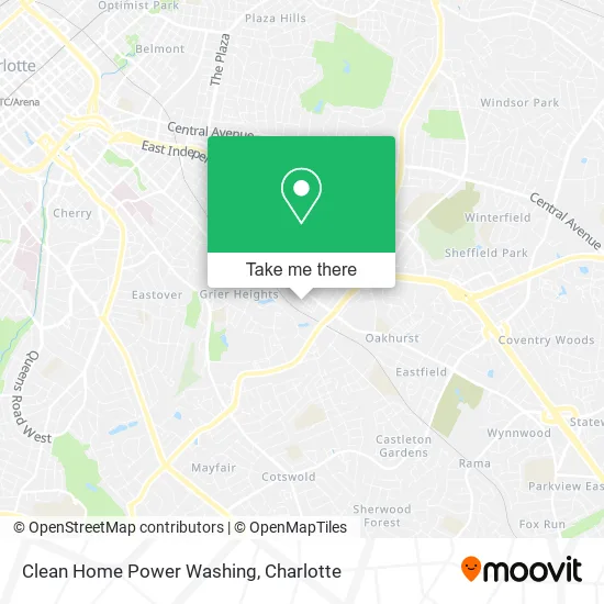Clean Home Power Washing map