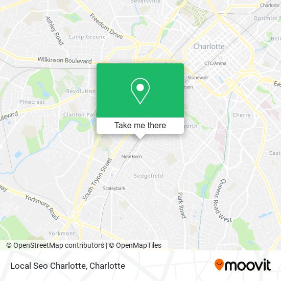 Mapa de Local Seo Charlotte
