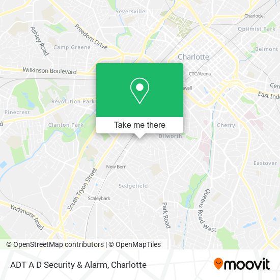 ADT A D Security & Alarm map