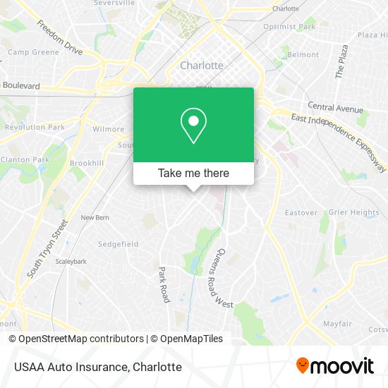 USAA Auto Insurance map