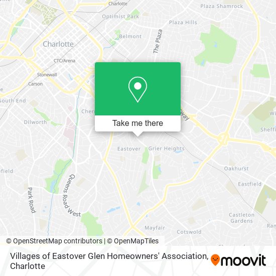 Villages of Eastover Glen Homeowners' Association map