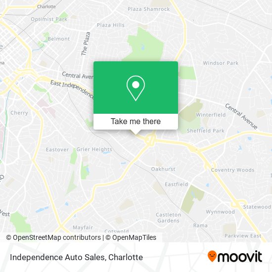 Independence Auto Sales map