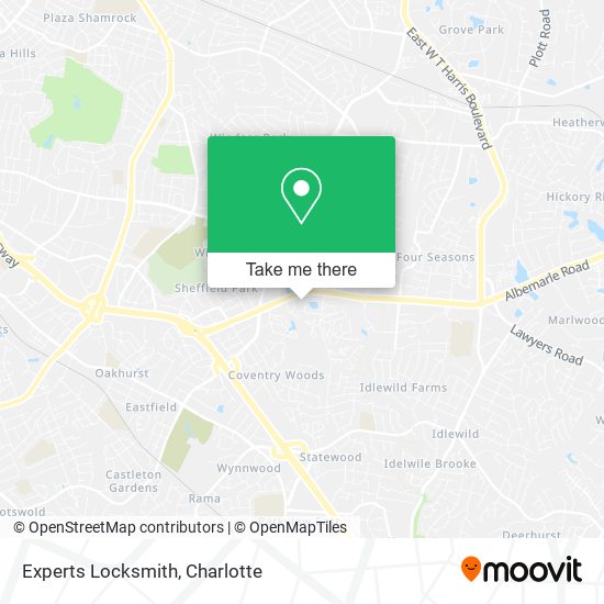 Experts Locksmith map