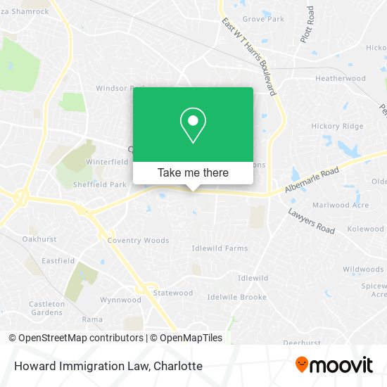 Mapa de Howard Immigration Law