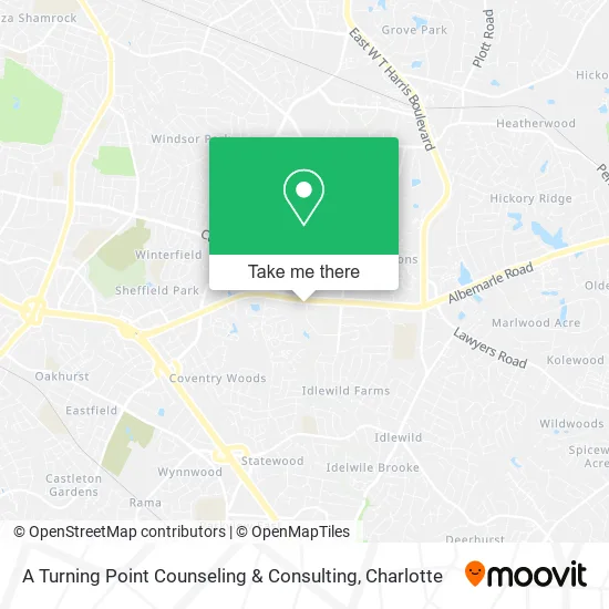 A Turning Point Counseling & Consulting map