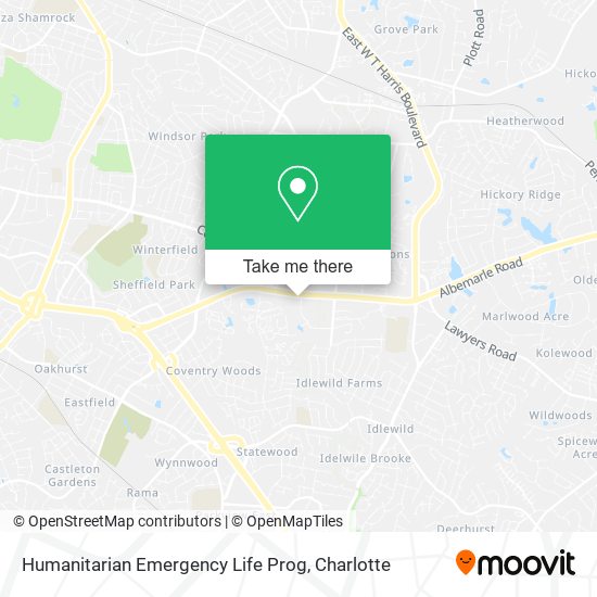 Humanitarian Emergency Life Prog map