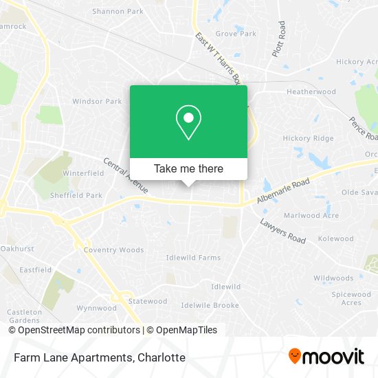 Mapa de Farm Lane Apartments