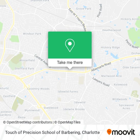 Touch of Precision School of Barbering map