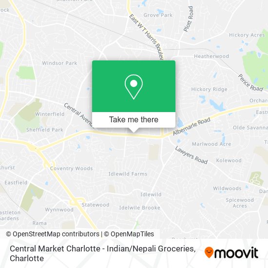 Central Market Charlotte - Indian / Nepali Groceries map