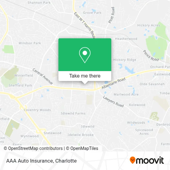 AAA Auto Insurance map