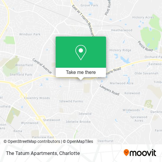 The Tatum Apartments map