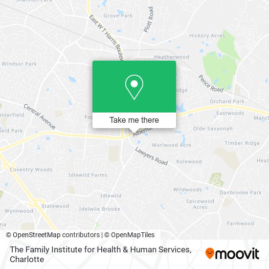 The Family Institute for Health & Human Services map