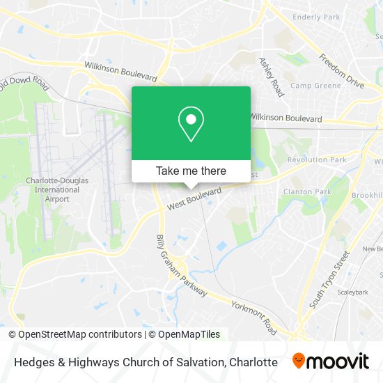 Hedges & Highways Church of Salvation map