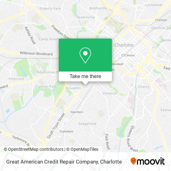 Great American Credit Repair Company map