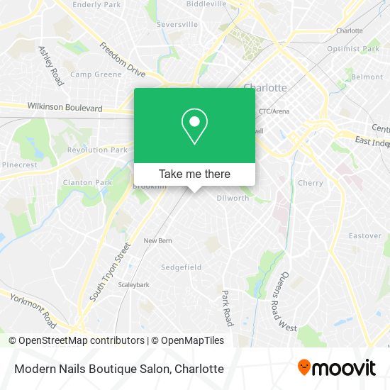 Mapa de Modern Nails Boutique Salon