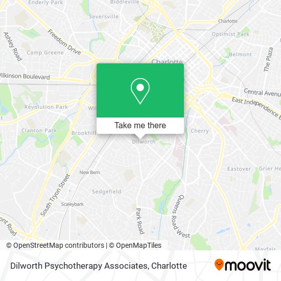 Dilworth Psychotherapy Associates map