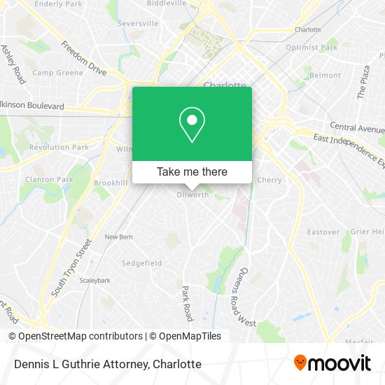 Dennis L Guthrie Attorney map