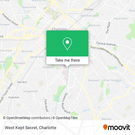 West Kept Secret map
