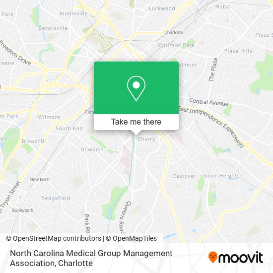North Carolina Medical Group Management Association map