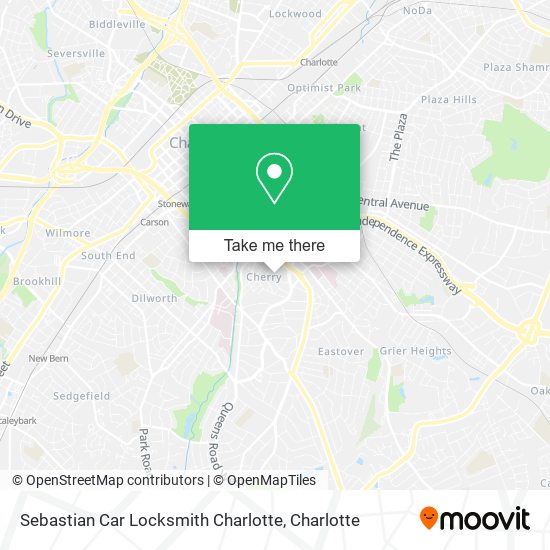 Mapa de Sebastian Car Locksmith Charlotte