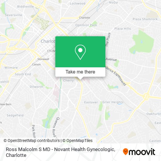 Ross Malcolm S MD - Novant Health Gynecologic map