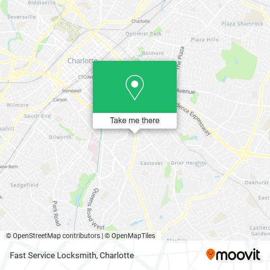 Fast Service Locksmith map