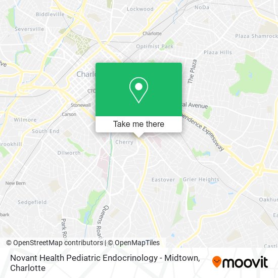 Novant Health Pediatric Endocrinology - Midtown map