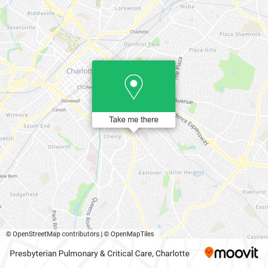 Presbyterian Pulmonary & Critical Care map