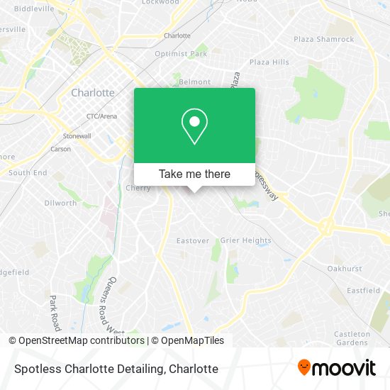 Mapa de Spotless Charlotte Detailing