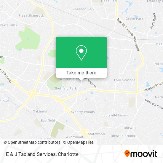 Mapa de E & J Tax and Services