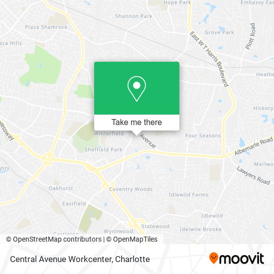 Central Avenue Workcenter map