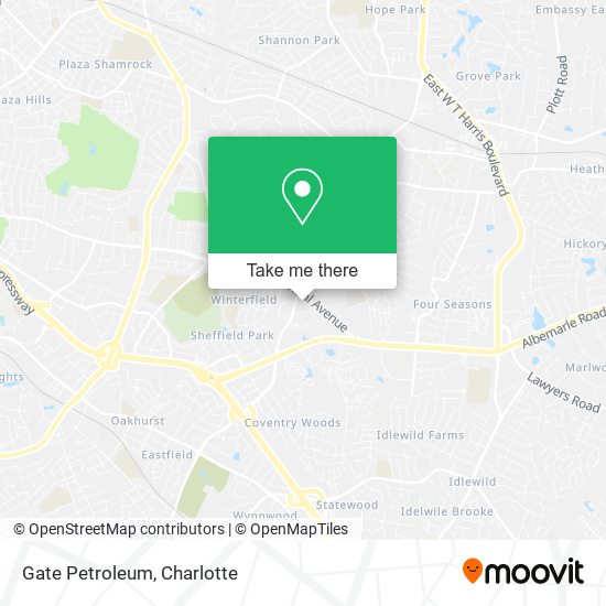 Mapa de Gate Petroleum