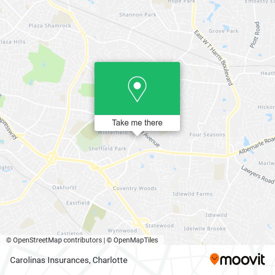 Carolinas Insurances map