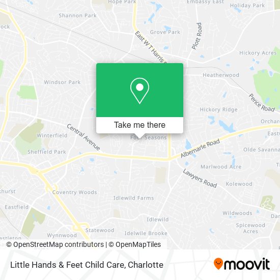 Mapa de Little Hands & Feet Child Care
