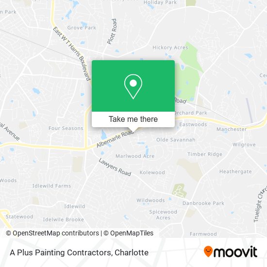 A Plus Painting Contractors map