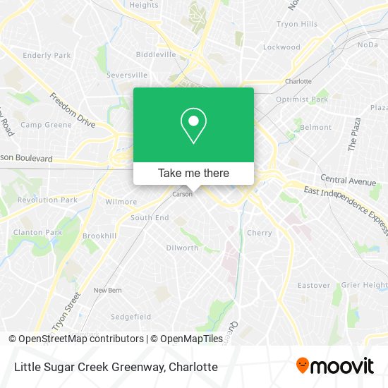 Mapa de Little Sugar Creek Greenway